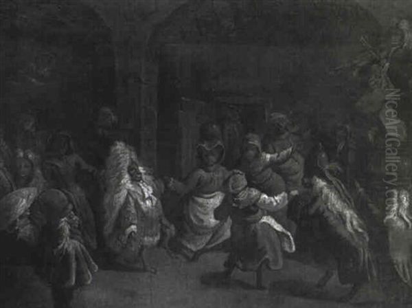 Monkeys Dancing In A Cellar - view 1