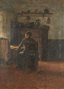Jeune Femme Au Berceau