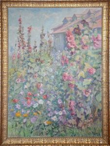 Les Roses Tremieres by Anna Boch