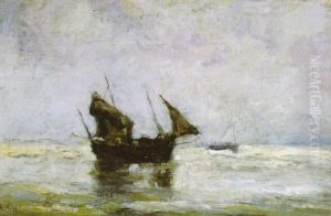 Marine Met Vissersboten Marine Met Vissersboten