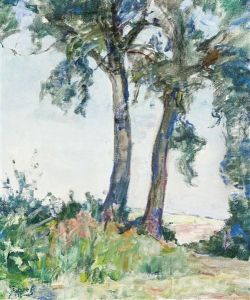 A La Lisiere Du Bois by Eugene Guillaume Boch