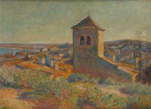 L'eglise Du Village by Eugene Guillaume Boch