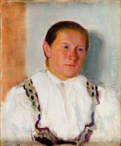 Portrait Of A Woman by Jan Bochenski