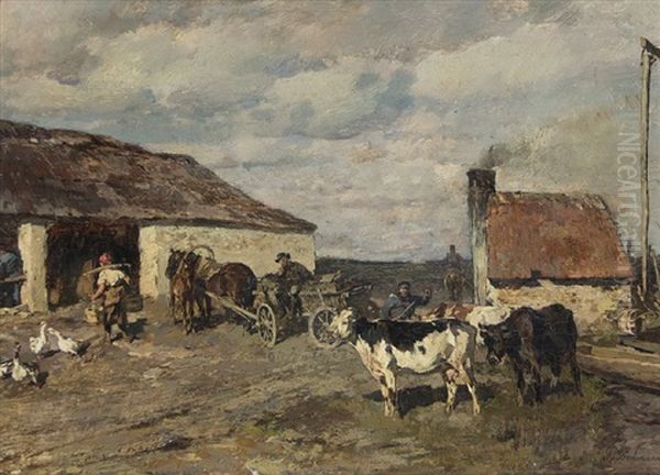 Farm With Cows - view 1