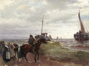 At The Coast by Gregor von Bochmann the Elder