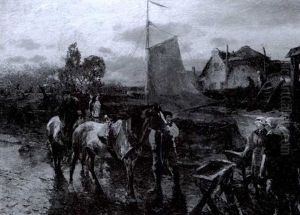 Canal In Holland by Gregor von Bochmann the Elder