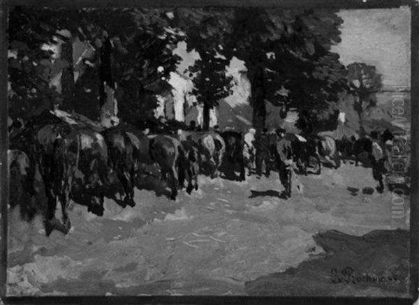 Pferdemarkt In Estland - view 1