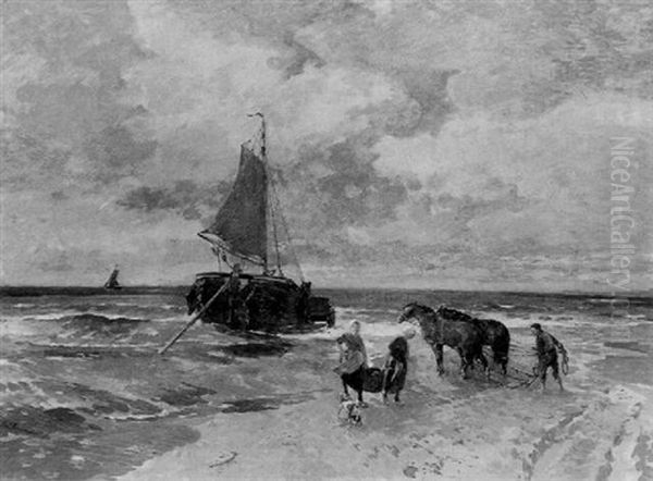 Beim Entladen Des Fischfangs - view 1