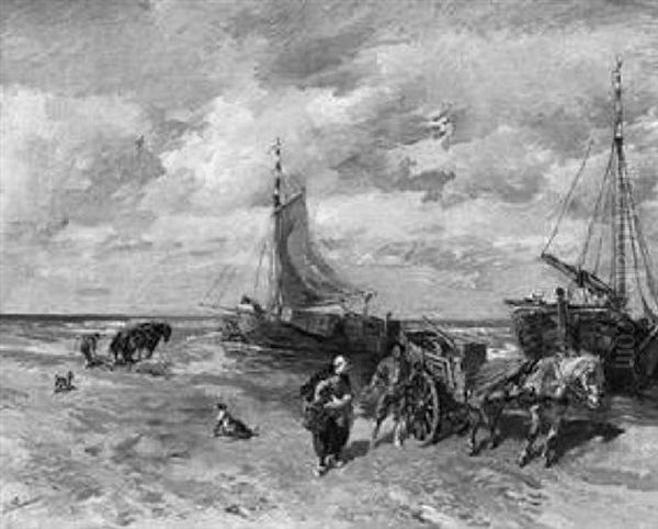 Anlandende Fischerboote An Der Estnischen Kuste - view 1