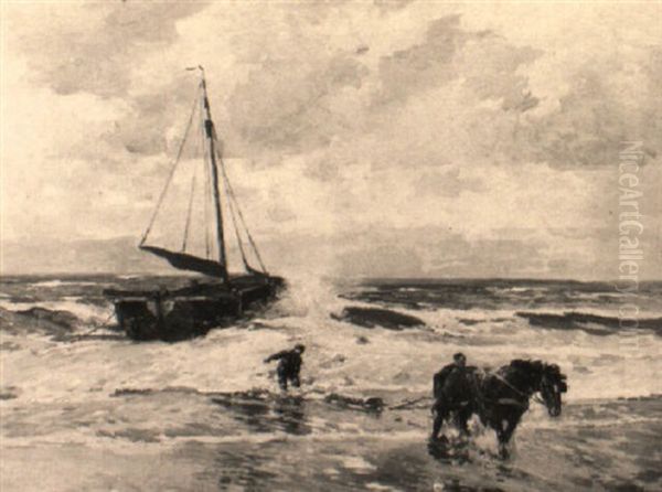 Krabbenfischer Am Strand - view 1