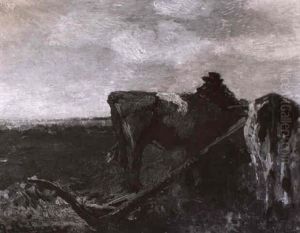 Farmer With Plow Team by Gregor von Bochmann the Elder