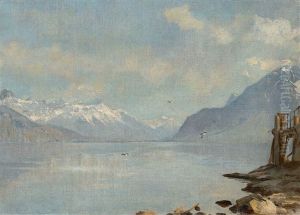 Le Leman Du Debarcadere De St-saphorin by Francois-Louis-David Bocion