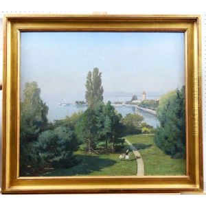 Ouchy, Le Parc De Denantou by Francois-Louis-David Bocion