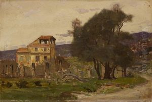 Paysage A Savone by Francois-Louis-David Bocion