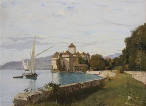 Le Chateau De Chillon by Francois-Louis-David Bocion