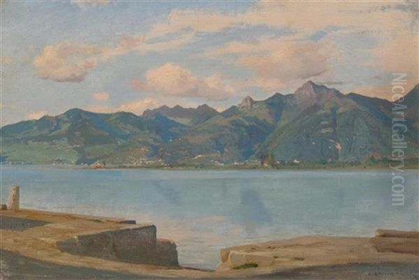 Quai Du Bouveret En Face De Montreux - view 1