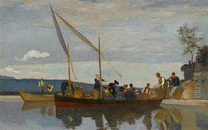 Fahrt Zum Markt by Francois-Louis-David Bocion