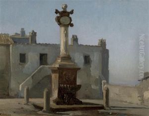 Der Dorfbrunnen by Francois-Louis-David Bocion