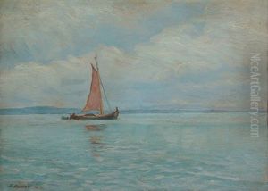 Segelboot Auf Dem Genfersee