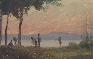 Badende Am Genfersee