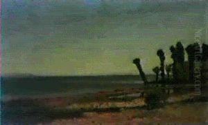 La Plage De Dorigny by Francois-Louis-David Bocion