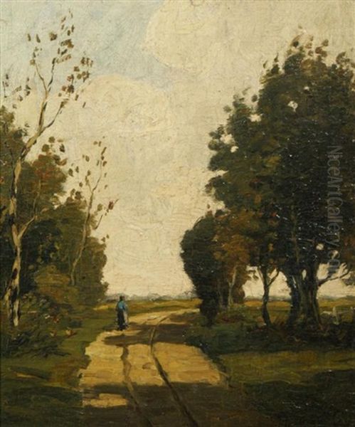 Woman On A Road - view 1