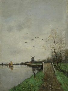 Landscape With Windmill