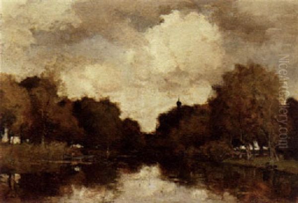 A Wooded River Landscape - view 1