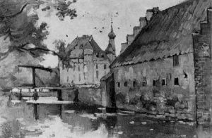A View Of Castle Doorwerth A View Of Castle Doorwerth