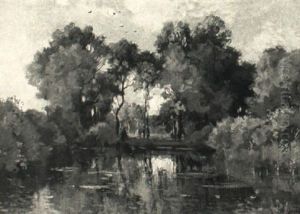 Autumn Reflections by Theophile Emile Achille De Bock