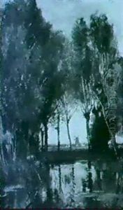 A Wooded River Landscape A Wooded River Landscape