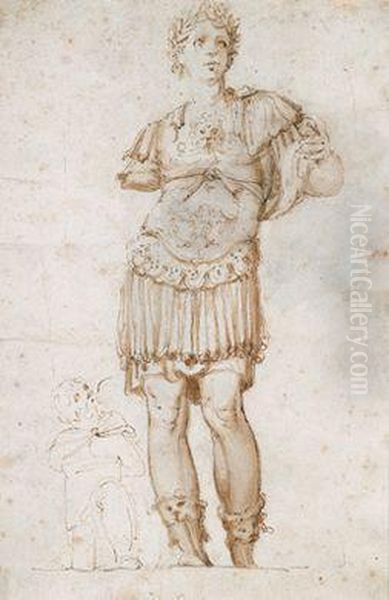 Studie Der Statue Eines Romischen Generals - view 1