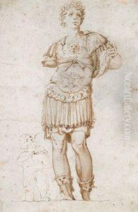 Studie Der Statue Eines Romischen Generals by Cherubino Alberti