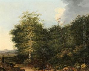 Bewaldete Landschaft Mit Einem Hirten Bewaldete Landschaft Mit Einem Hirten