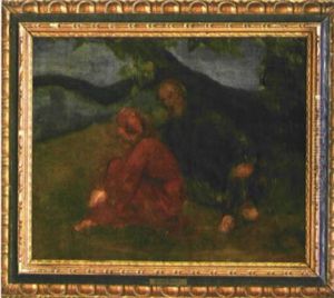 Petrarca Und Laura by Arnold Boecklin