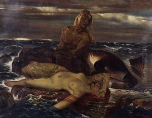 Triton Und Nereide by Arnold Boecklin