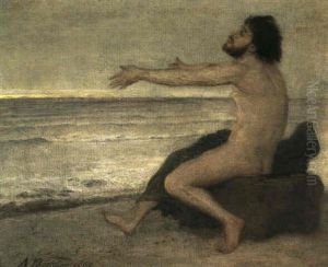 Odysseus Am Strande Des Meeres