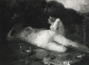 Nymphe Und Faun by Arnold Boecklin