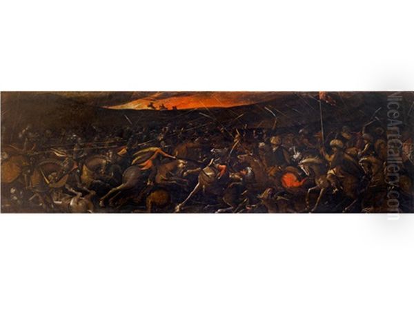 Nachtliches Reitergefecht Zwischen Kaiserlichen Und Turken - view 1