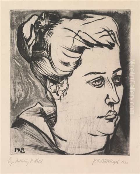 Portrait Frau Schild - view 1