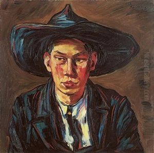 Junger Zimmermann by Peter August Boeckstiegel