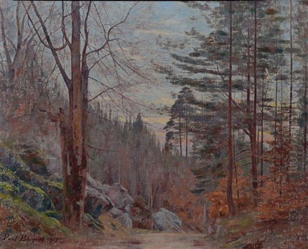 Les Rochers En Foret De Fontainebleau A L'automne - view 1