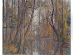 Bord De Vesle En Automne by Paul Bocquet