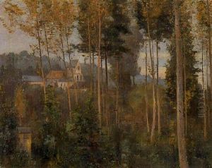 Le Mont Joly, L'eglise De Villers Allerand Au Millieu Des Arbres Le Mont Joly, L'eglise De Villers Allerand Au Millieu Des Arbres