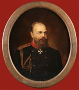 Portrait Of Tsar Alexander Iii by Nikolai Kornilievich Bodarevsky