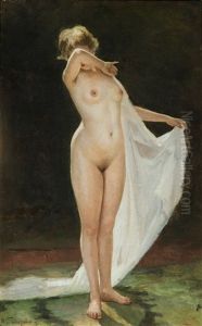 Nude Hiding Her Face by Nikolai Kornilievich Bodarevsky