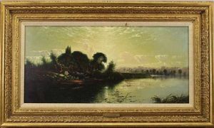 River Landscape by Edwin Henry Boddington