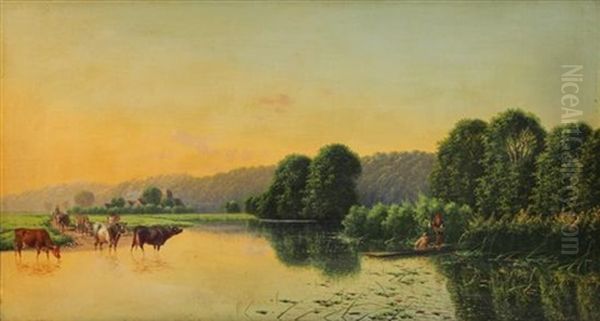 Summer River Scene - view 1