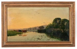 The Thames Near Oxford by Edwin Henry Boddington