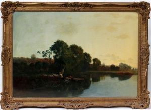 Summer Landscape by Edwin Henry Boddington